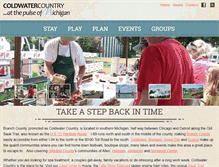 Tablet Screenshot of coldwatercountry.com
